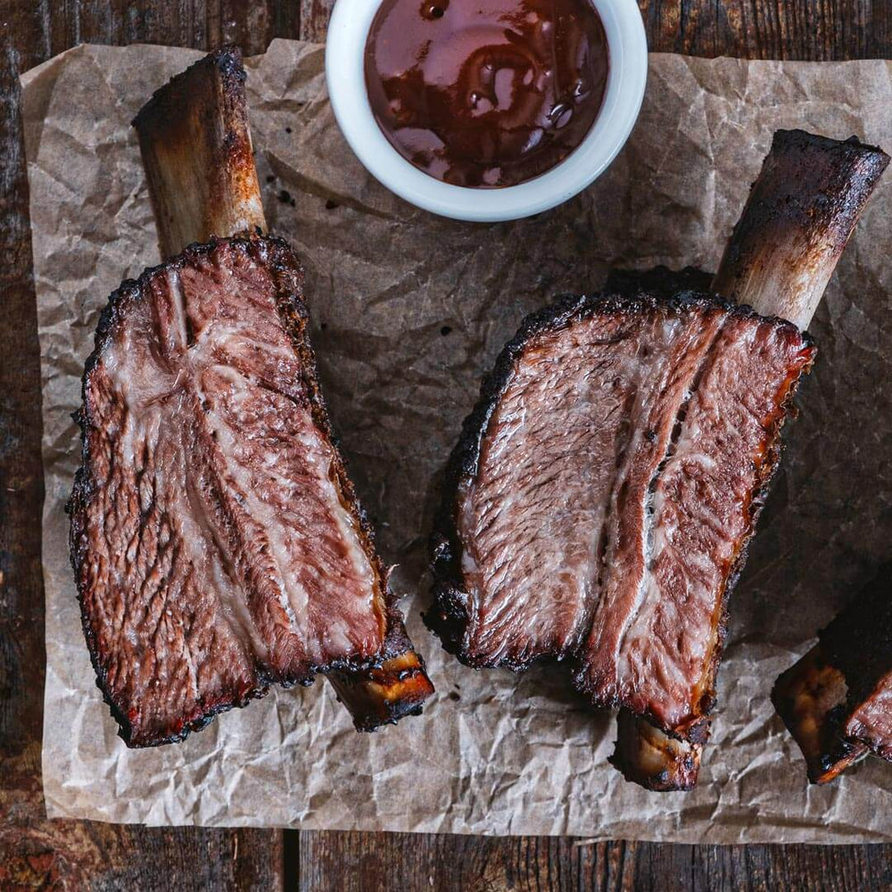 American Wagyu Beef Dino Ribs (3-Bone) – Six Brothers Beef Company